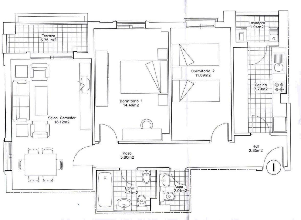 Apartamento 2 Dormitorios En La Mejor Zona De Roquetas Roquetas de Mar Eksteriør bilde